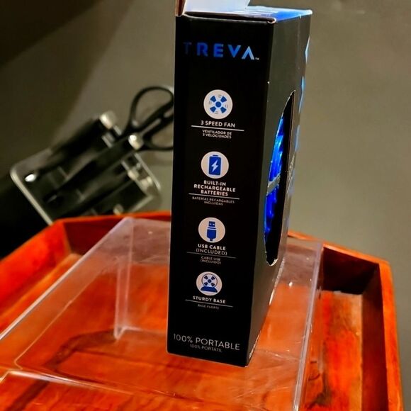 Treva 3.5 Inch Rechargeable Battery Powered Fan - Picture 3 of 6